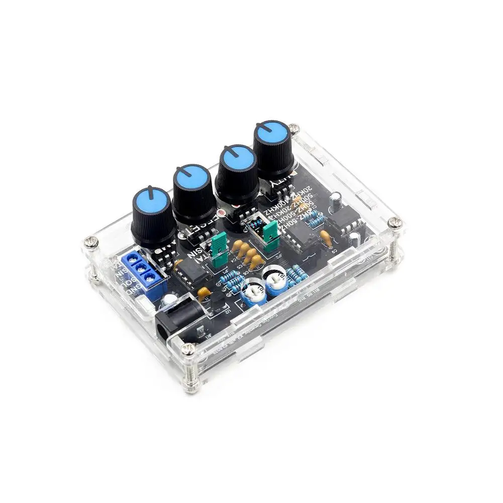 ICL8038 мульти-Функция низкочастотный сигнал генератор набор для домашнего мастера DC 12V~ 15V Запчасти с оболочкой XR2206 обновлен