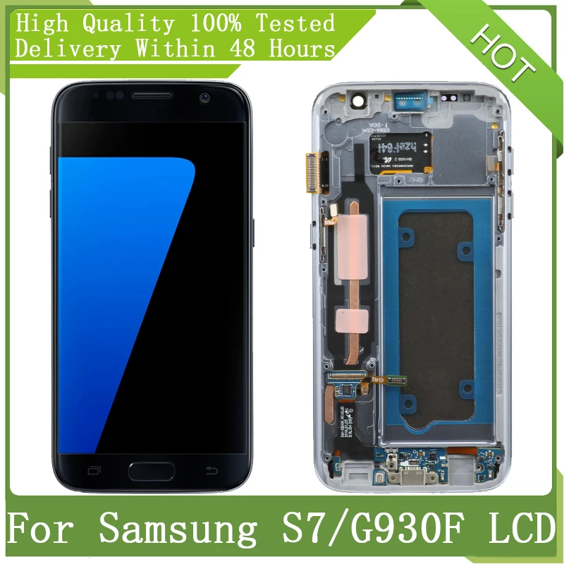 Для SAMSUNG Galaxy 5 1 &quotSuper AMOLED Screen S7 G930 G930F SM ЖК дисплей с сенсорным дигитайзером в сборе