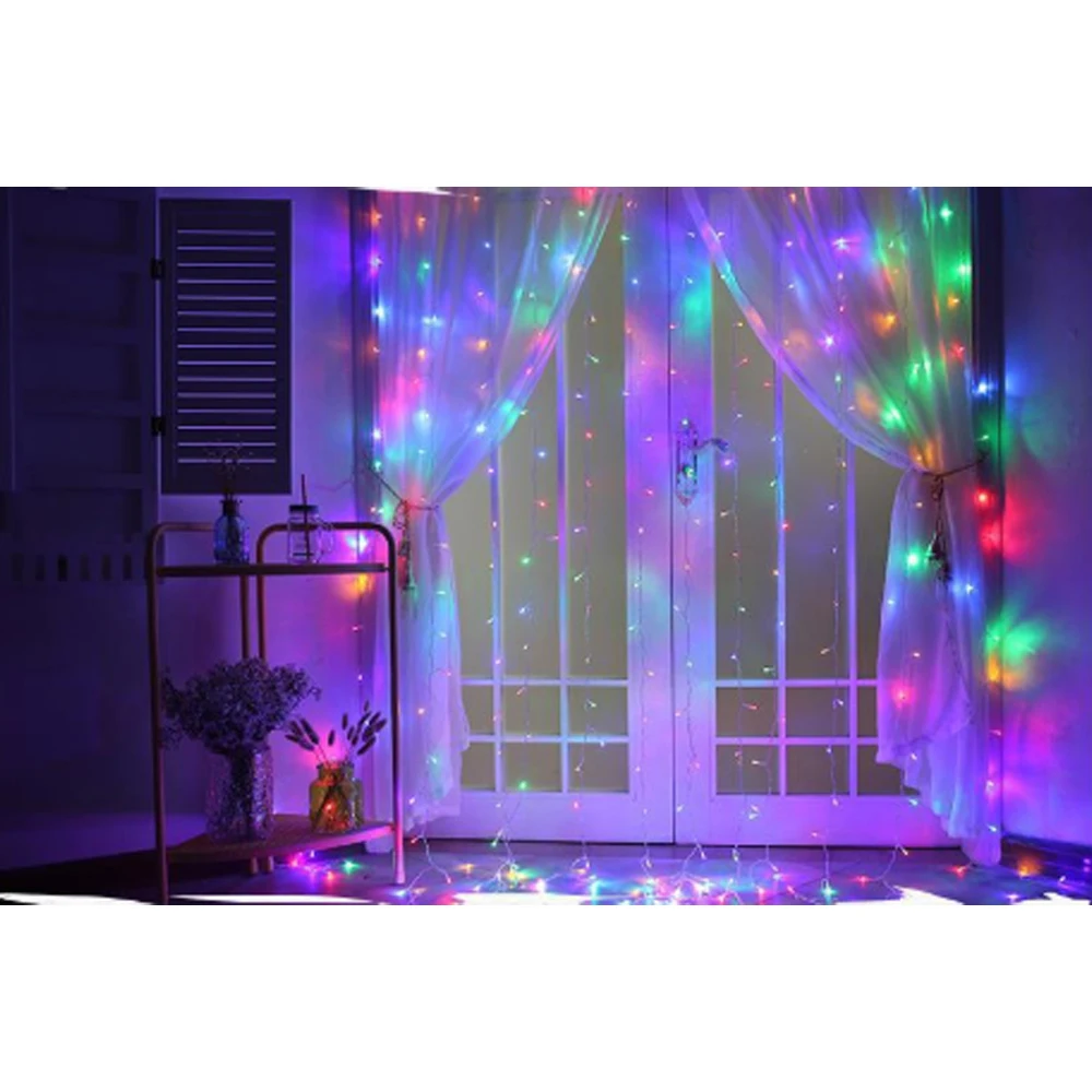Пластиковые светодиодные фонари/рождественские украшения огни/шторы в