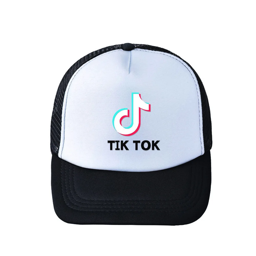 2021 New TikTok Printing Solid Color Trend Fashion Hip-hop Hat Cap Baseball Caps Sun for Women and Men Kids Summer Net | Мать и ребенок