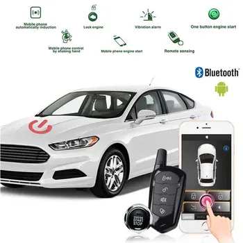 

Car Alarm System with Remote Start and Keyless Entry System Car Security magicar Central Locking Start Stop Button Autostart Car