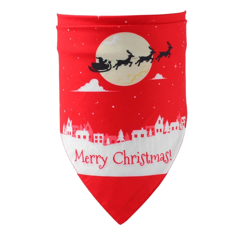 1 шт. кошка бандана для собак Рождество ошейник для домашних животных нагрудник Уход Аксессуары бандажные ошейники для собак кошек двусторонний узор