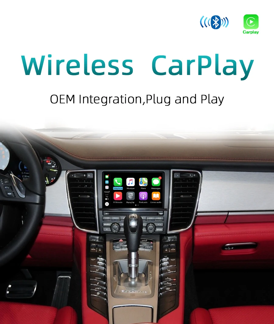 Aftermarket OEM PCM 3,1 беспроводная Apple CarPlay модифицированная для 2010-16 Porsche Panamera Cayenne Macan Cayman Boxster 911 Car play