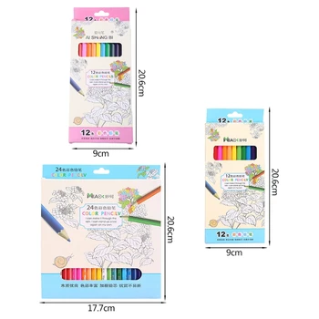 12 24 kolor ołówki naturalny kolor drewna ołówki rysunek ołówki do szkoły biuro malowanie artystyczne szkic dostarcza LX0B tanie i dobre opinie CN (pochodzenie) kolorowa 264B7HH801353