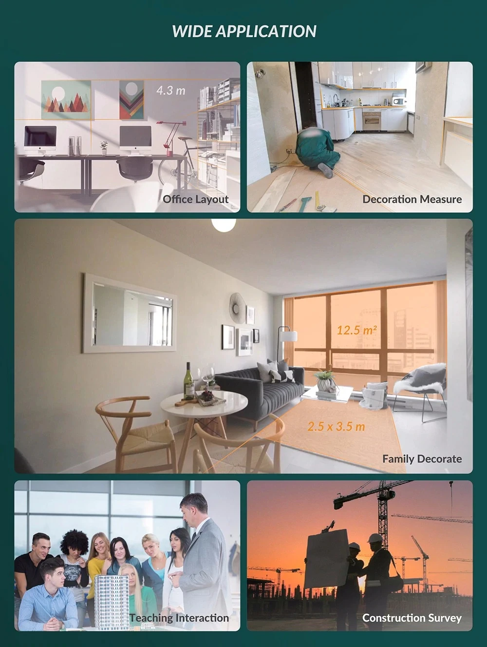 ATuMan LS-1 Intelligent Rechargeable Digital Laser Rangefinder Distance Meter Range Finder Measure