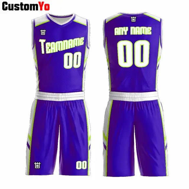 purple and green basketball jersey