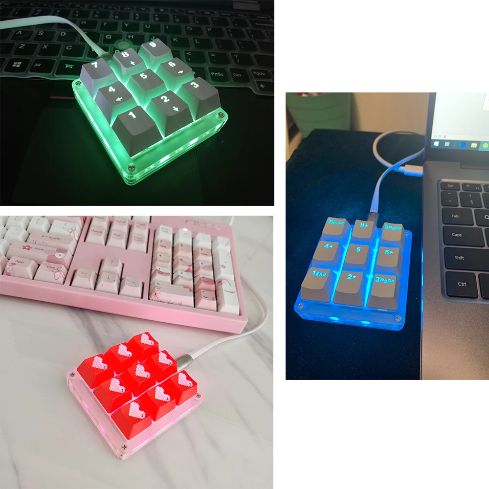 9 клавиш макро OSU программируемая RGB подсветка механическая клавиатура электрический конкурс игра ПК ноутбук MAC WIN Geeker Outemu переключатель