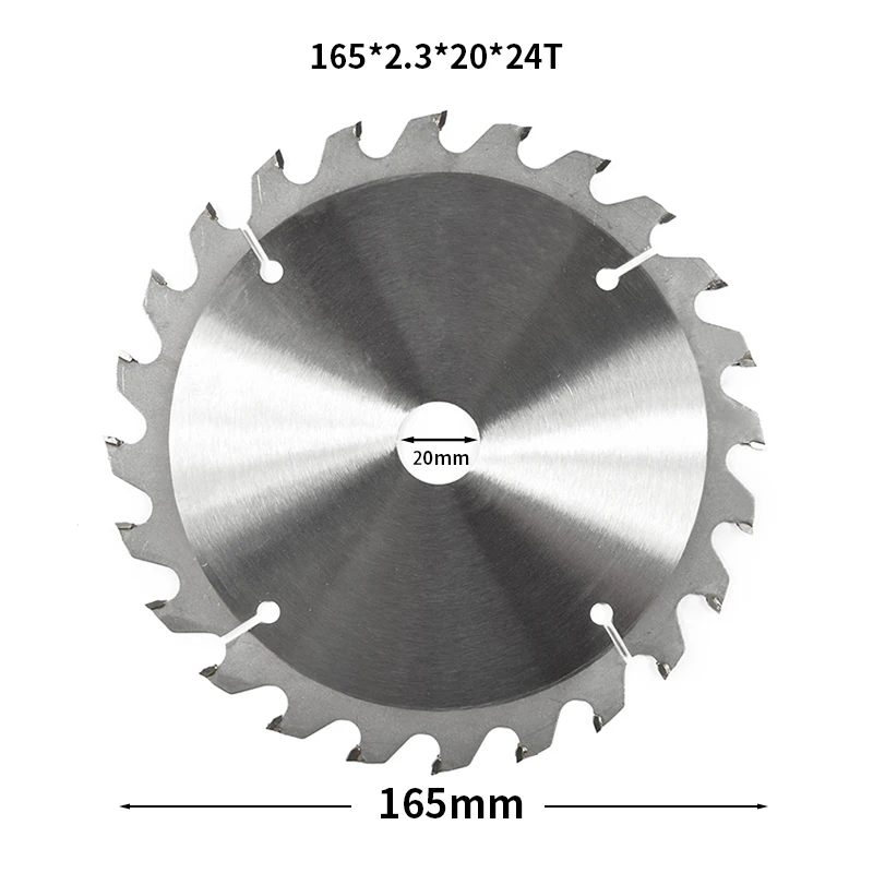 Диаметр 165 мм 24 T отверстие 20 мм циркулярная пила TCT нож для резки древесины Пластик акрил TCT деревообрабатывающий пильный диск