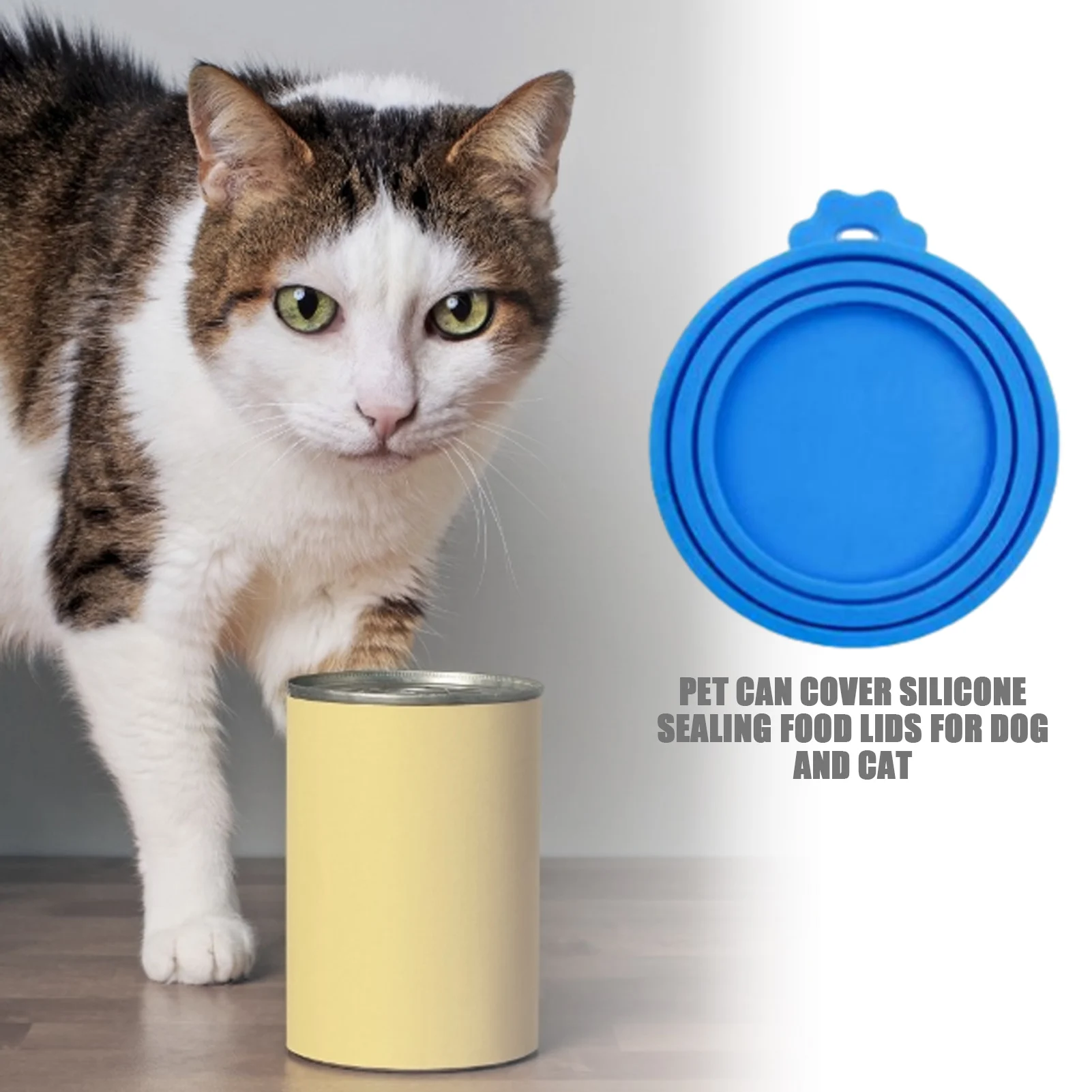 Silicone Canned Lid Sealed Feeders Food Can Lid For Puppy Dog Cat