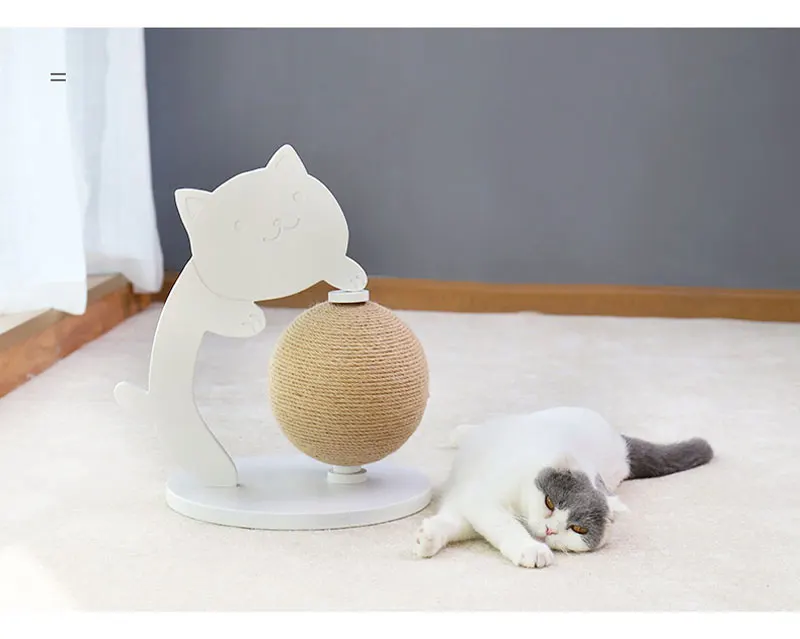 Вращающийся глобус кошка сизаль когтеточка Кошка прыгающая игрушка Когтеточка дерево скалолазание рама мебель для домашних животных