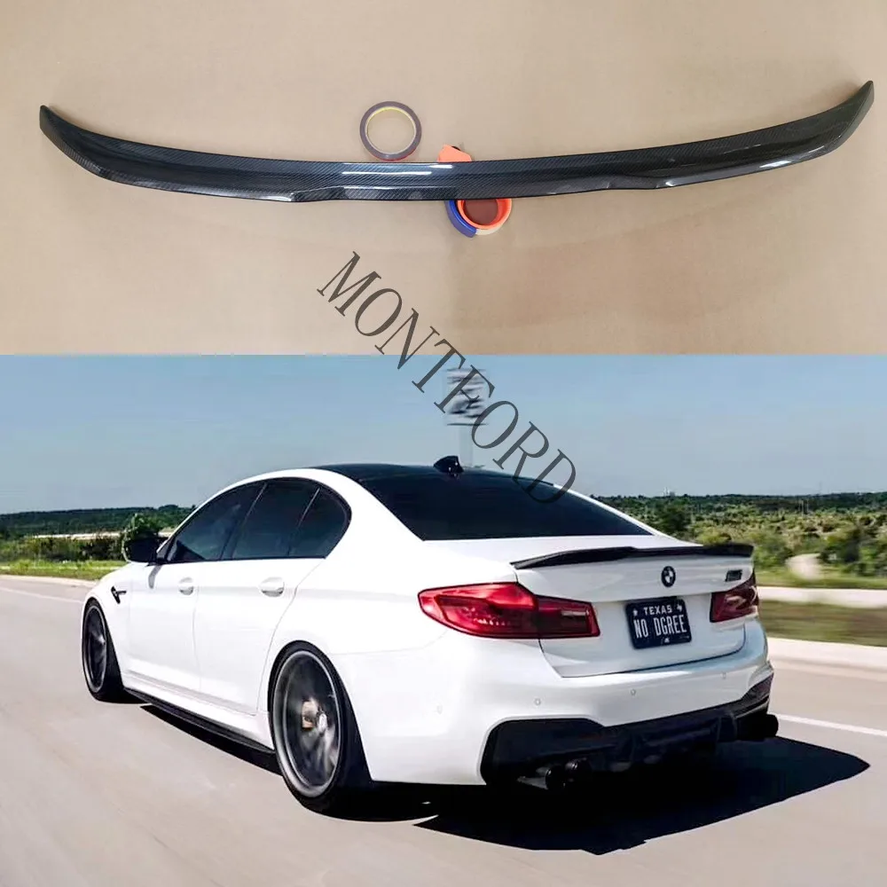 

G30 M5 Style M Performance Carbon Fiber Rear Trunk lip Spoiler Car Wing For BMW 530i 540i G30 2017UP