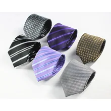 Корейский стиль Мужская рубашка в полоску галстук Логотип Настраиваемый галстук полиэстер корейский стиль Бизнес 8 см сплошной цвет Повседневный галстук