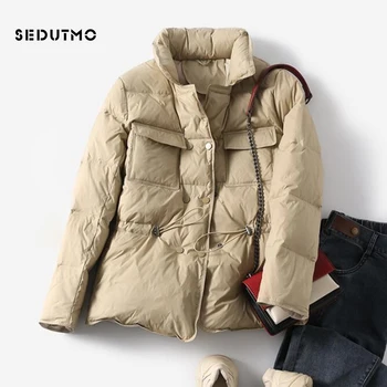 

SEDUTMO Winter Ultra Light Women Duck Down Coat Short Oversize Jacket Slim Tunic Spring Puffer Jacket Parkas