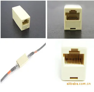 RJ45 Кабельный соединительный кабель Стыковая Соединительная сеть сквозной разъем удлинитель 100 шт./пакет