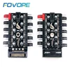 PC 1 to 10 4Pin Cooling Fans Hub Splitter Cable 12V PWM LED Sata Power Suppply Adapter Speed Controller For PC Computer Mining ► Photo 1/6