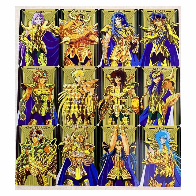 12pcs/set Saint Seiya Soul of Gold Toys Hobbies Hobby Collectibles Game  Collection Anime Cards