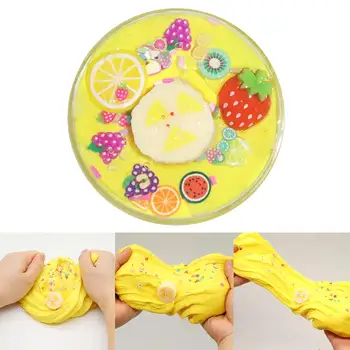 

60/100ml DIY Fruit Lemon Chips Mud Clay Plasticine Stress Relief Kids Toy Gift development and color discrimination ability toys