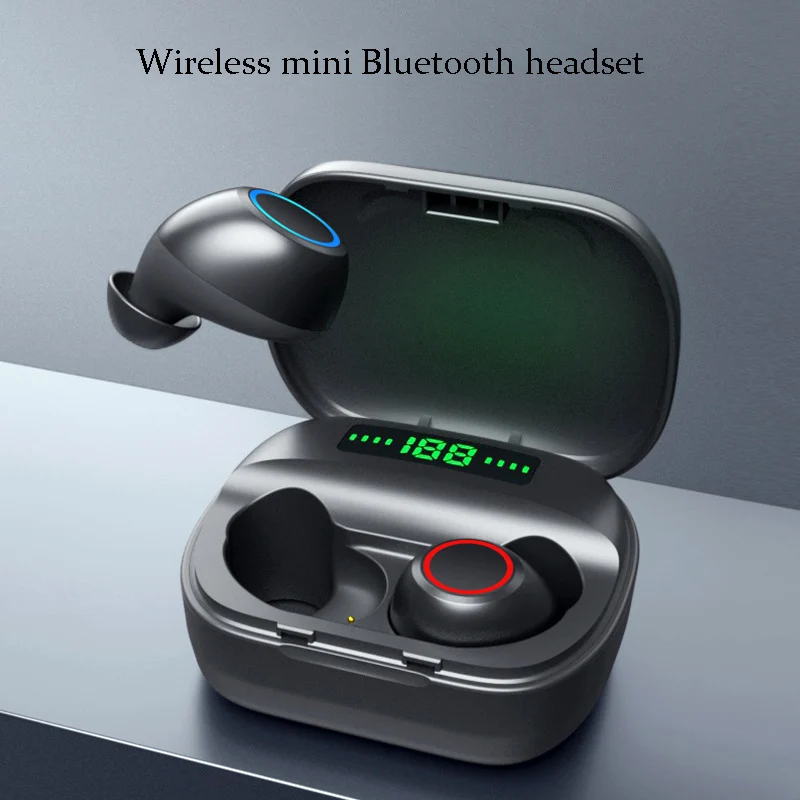 

In-Ear Bluetooth 5.0 Earphone voice control Wireless In-Ear Invisible Earbuds Handsfree Headset Stereo with Mic Sports Earbuds