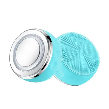 

Electric Facial Cleansing Brush Round Sonic Vibration 4 Modes Massager Skin Care
