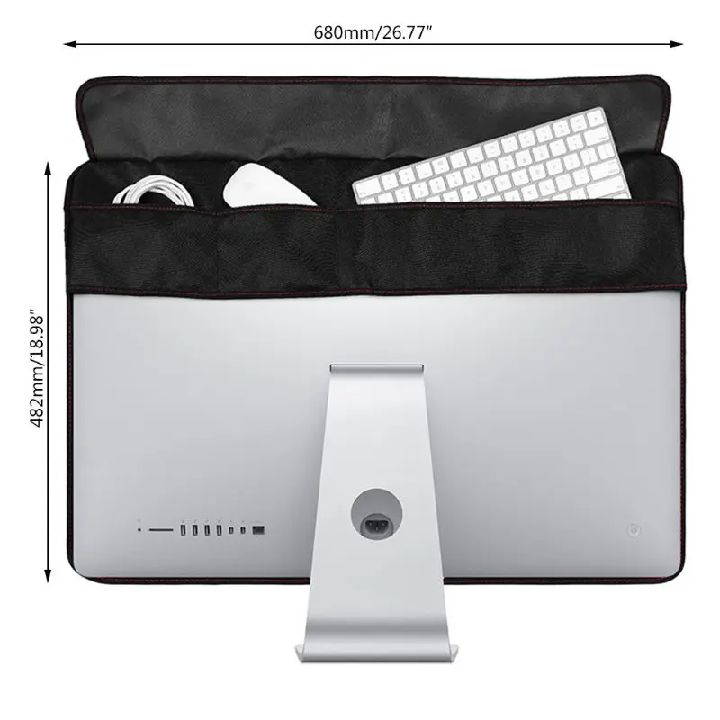 Черный пылезащитный чехол из искусственной кожи защитный чехол для Apple iMac 21/2" экран