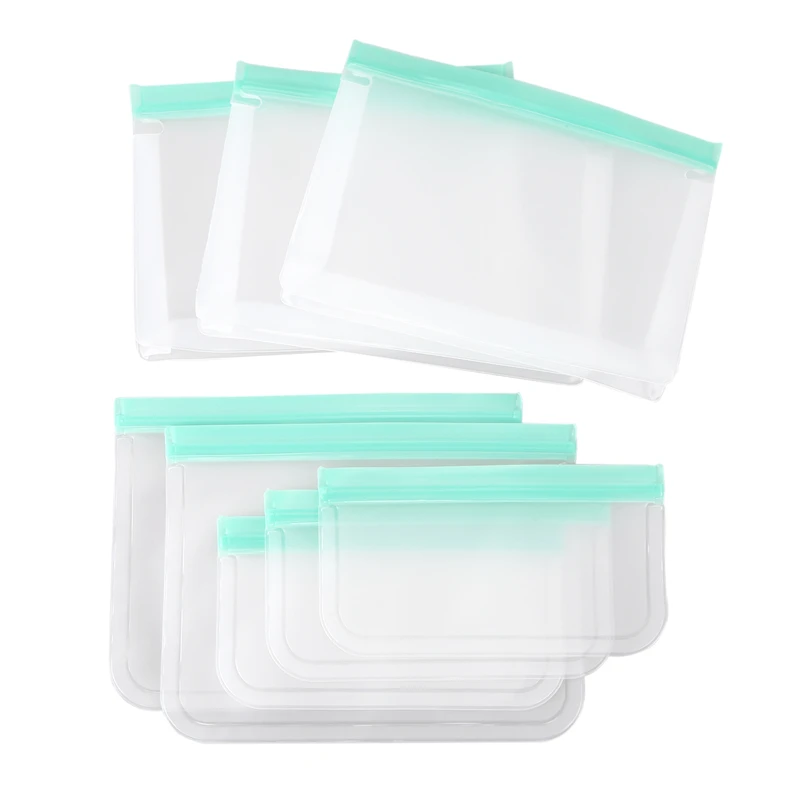 Reusable Food Storage Bags, Sandwich Bags, Airtight Leak Proof Washable