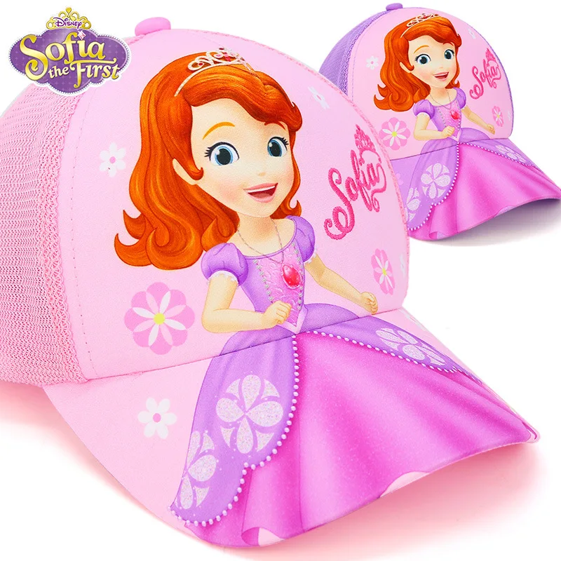 

Original Disney Children's Hat Princess Sophia Spring And Autumn Sun Hat Girls Baseball Cap Breathable Sun Hat SS60057
