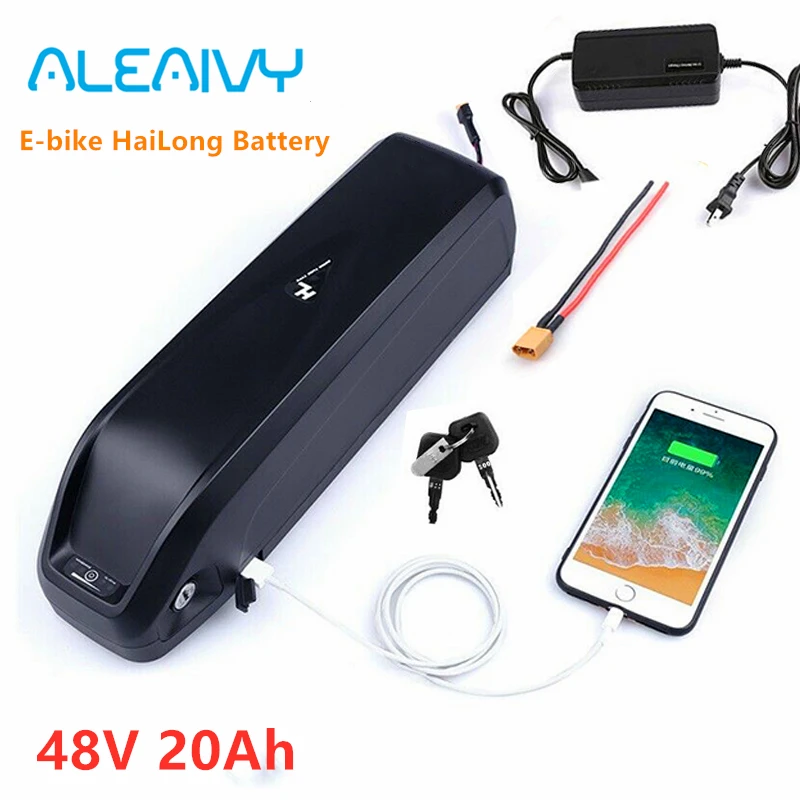 eBike Battery 48V 17AH 20Ah 30Ah Li-ion EBike Pack Electric Bicycle fits on Down Tube for Mountain Bike 1000W | Спорт и развлечения