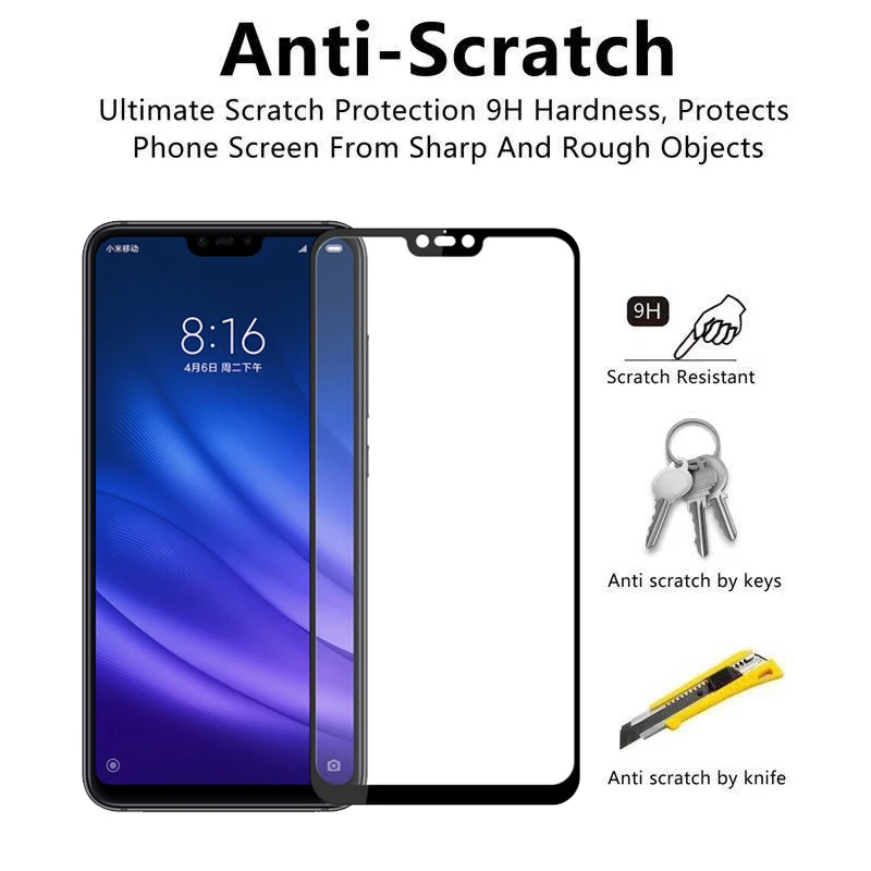 2Pcs-Full-Cover-Tempered-Glass-For-Xiaomi-Mi-8-Lite-9H-Anti-Scratch-Safety-Screen-Protector