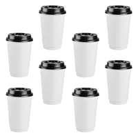50pcs Disposable Coffee Cups 6