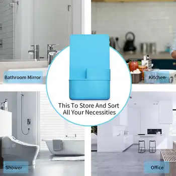 

New 2 Grid Multifunction Wall-mounted Storage Bag Basketball Kitchen Bathroom Living Room Foldable Organizer Holder