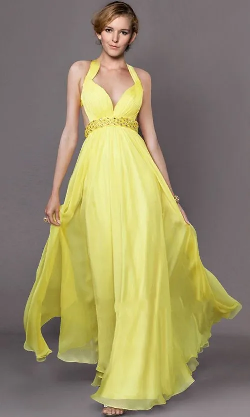 Vestidos de gala заказное сексуальное шифоновое желтое и фиолетовое Сиреневое платье с открытой спиной и открытой спиной, платье для выпускного вечера es