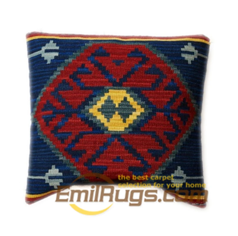 DYX03BLUE 60X60 Цифровой Красочный геометрический килим Турецкая cihai стиль подушки ручной работы Подушка сделать старый кафетерий украшения 1087bgc131neecusyg8 - Цвет: DYX03BLUE 60X60