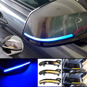 

LED Dynamic Turn Signal Blinker Flowing Water Blinker Flashing Light For BMW 1 2 3 4 Series X1 F20 F22 F30 F31 F34 F32 E84 i3