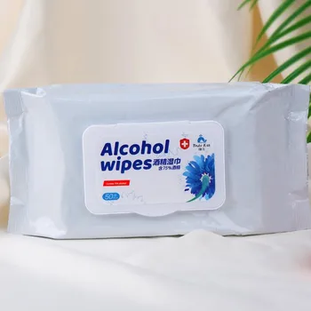 

Disinfection Alcohol Wipes 75% Alcohol Swabs Pads Personal Wet Wipes Non-woven Portable Athanol Bactericidal Cleaning Wipes