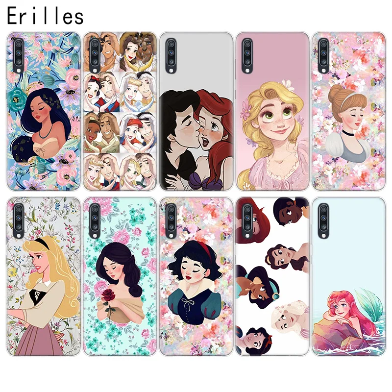 

Erilles Disneys Princess Phone Case For Samsung S6 S7 S8 S9 S10 S11 Plus Silicone For Samsung Note 8 9 10 Pro J4 J6 J8 Cover