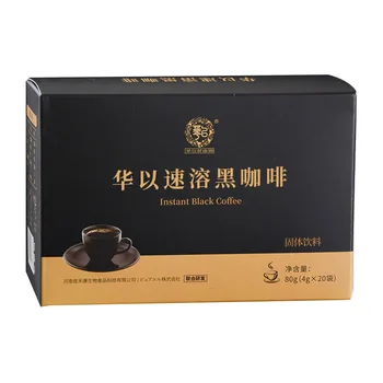 

Free shipping 80g/box Chinese instant black coffee aroma strong freeze-dried bulletproof baking instant bitter coffee powde