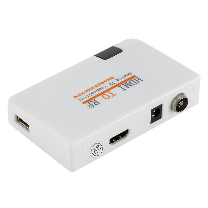 Универсальный HDMI к РЧ коаксиальный конвертер коробка адаптер кабель с пультом дистанционного управления питания