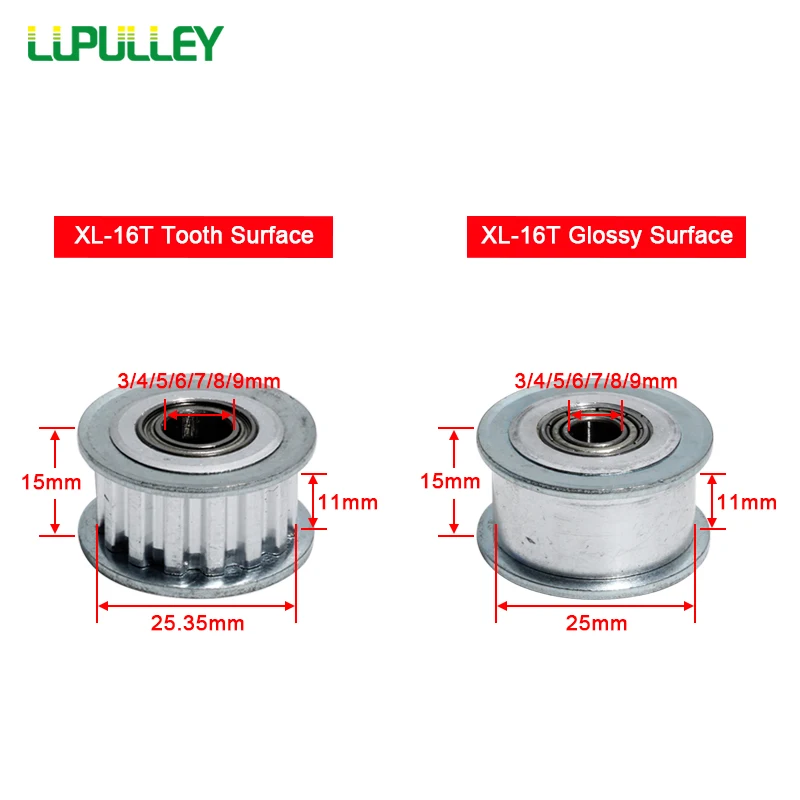 LUPULLEY XL 16T AF зубчатый шкив зубчатого ремня 11 мм Ширина ремня 5,08 мм Шаг XL 10 зубьев AF шкив без шага