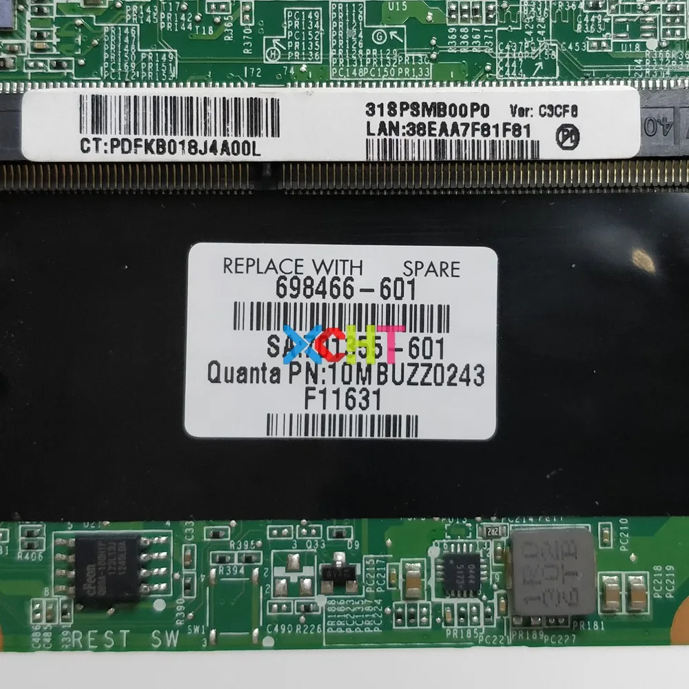698466-601 DASPSDMBAC0 UMA HM76 w i7-3517U cpu для hp SPECTRE ULTRABOOK 14T-3200 ноутбук ПК материнская плата