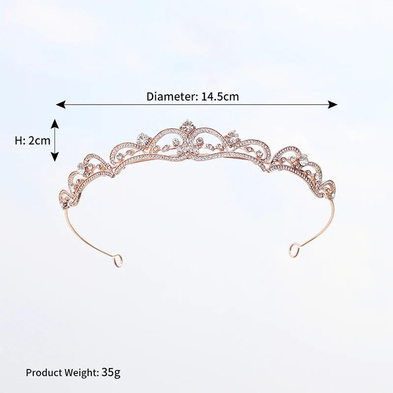 Miallo Baroque Wedding Tiaras and Crowns Bridal Hair Jewelry Headpieces Princess Tiaras Diadem for Women For Jewelry Accessories Hair Accessory Hair Headdress Bridal Headwear Hair Band Crown