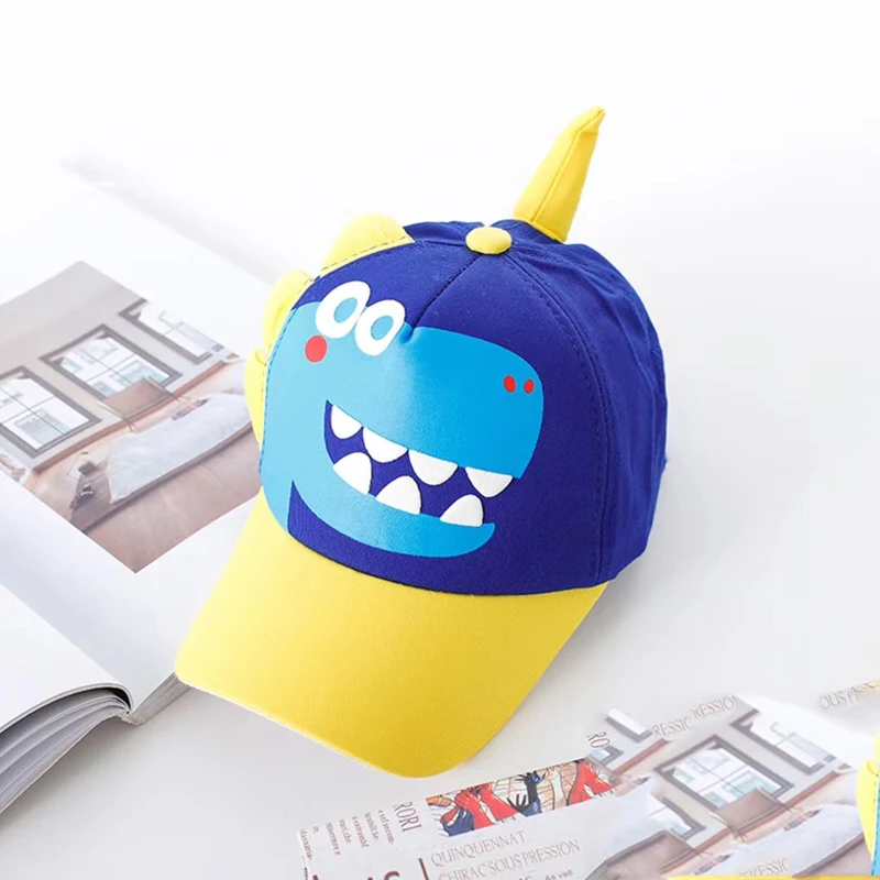 Spring Autumn Baby Hat Cartoon Dinosaur Baby Boys Baseball Cap Fashion Casual Outdoor Girl Hat Kids Children Snapback Hat