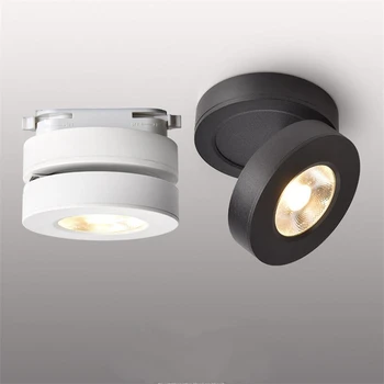 

Surface Mounted Ultra-thin Led Track Light Downlight 5W 7W 10W COB Led Spotlights Rail Lamp Dimmable Ceiling Indoor Lighting