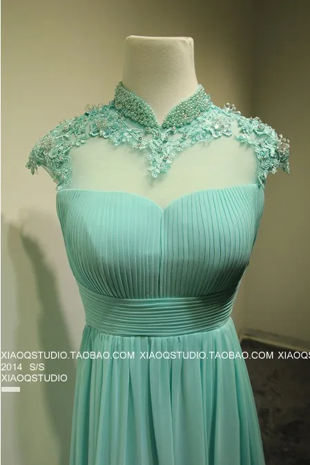 С высоким воротом для женщин vestido de festa новые модные пикантные женские туфли с открытой спиной Длинные Формальные вечерние платье на выпускной нарядные платья