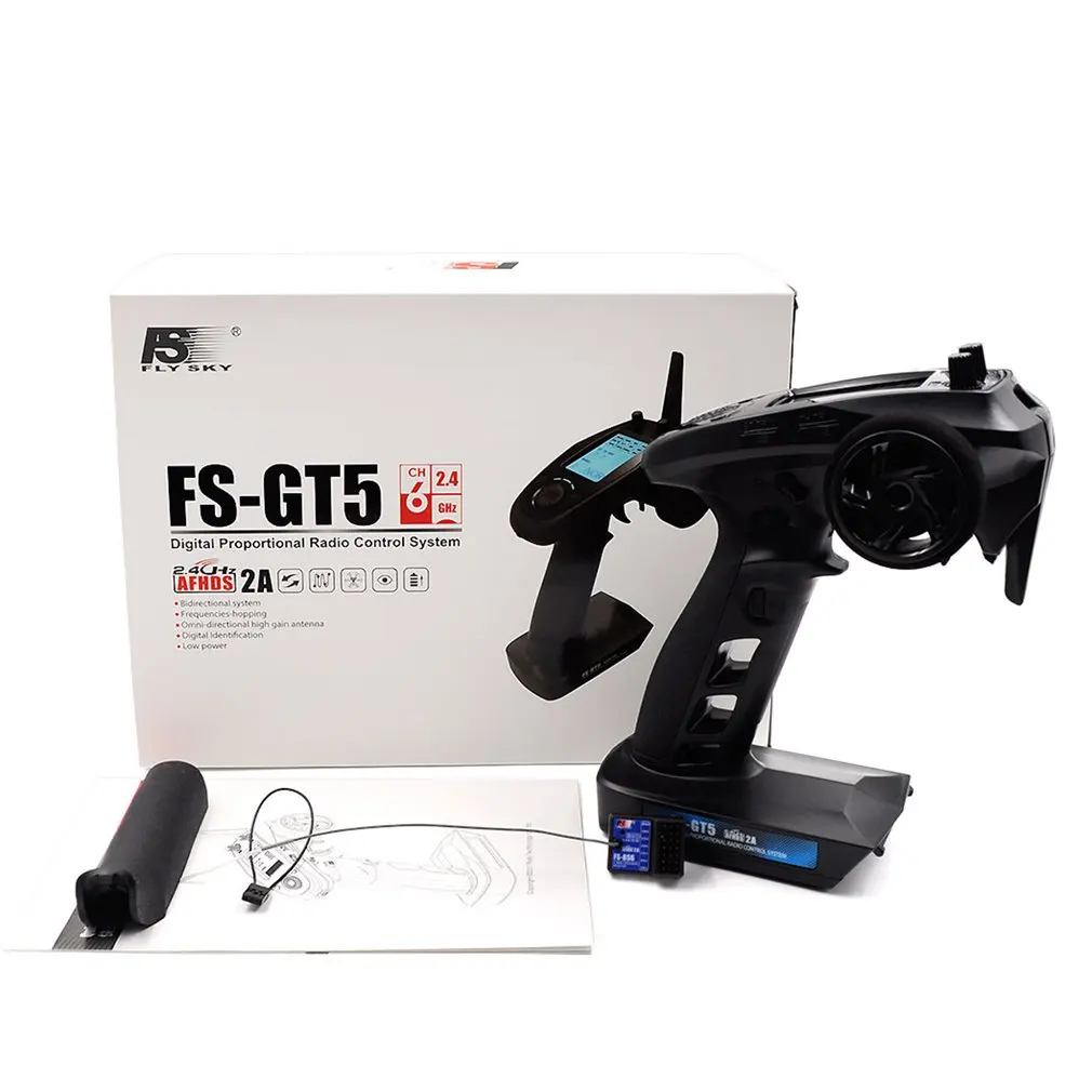 GT5 6 Channel Remote Control Transmitter With FS-BS6 Receiver RC Sets For Remote Control Car Boat RC Kits GT5 6 Channel Remote Control Transmitter With FS-BS6 Receiver RC Sets For Remote Control Car Boat RC Kits