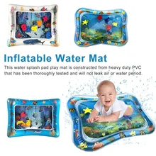 Детское ползающее водяное сиденье, надувной игровой коврик, подушка для малыша, подушка для новорожденного, детская подушка для игры в воду, подушка, лето