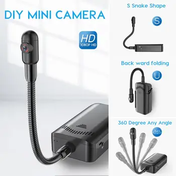 

1080P HD Mini WiFi Camera S Snake Shape Camera Endoscope Wireless IP Camcorder Borescope View Video Recorder Baby Monitor Motion