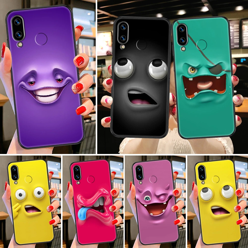 Effectief Picasso effect Funny Face Expression Phone Case For Huawei Honor 6 7 8 9 10 10i 20 A C X  Lite Pro Play Black Painting Bumper Art Funda Tpu Back - Mobile Phone Cases  & Covers - AliExpress