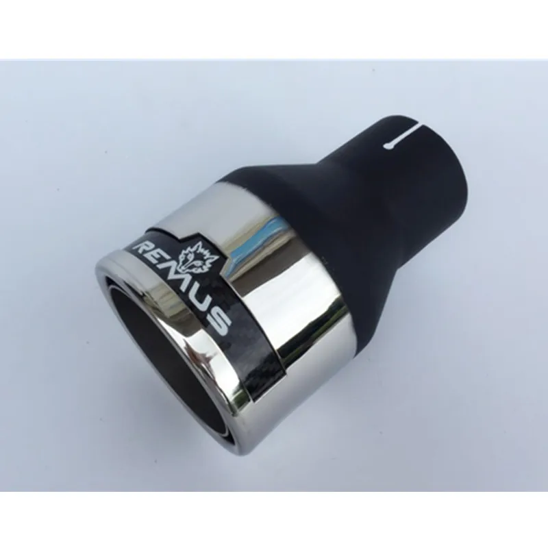 Универсальный глушитель выхлопной трубы Remus Стайлинг автомобиля Inlet54mm Outlet76mm 1 шт.