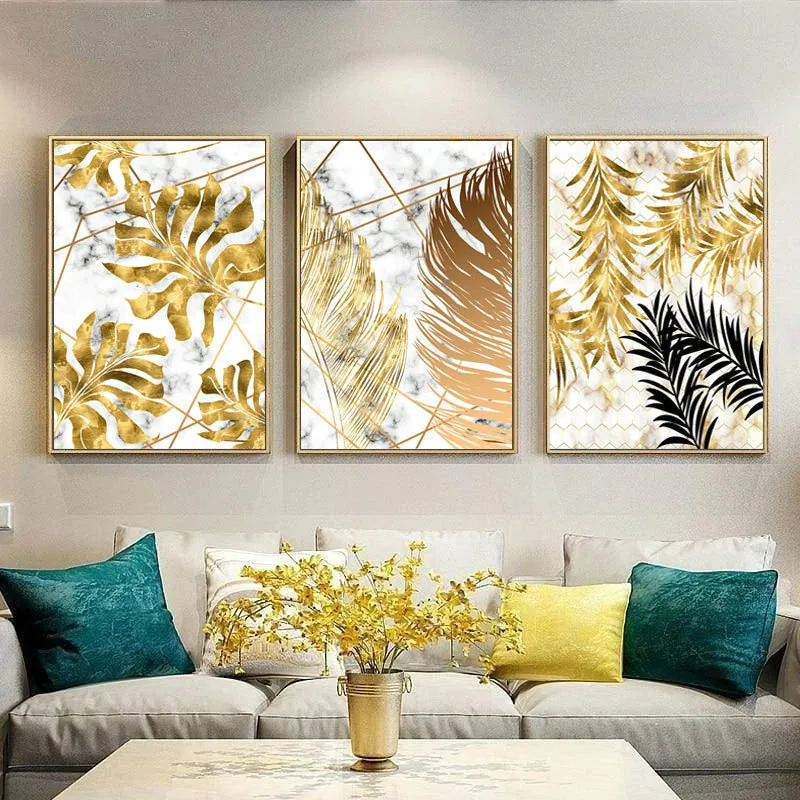Plant Leaf Canvas Abstract Print Painting Botanical Poster Modern Home Decor 
