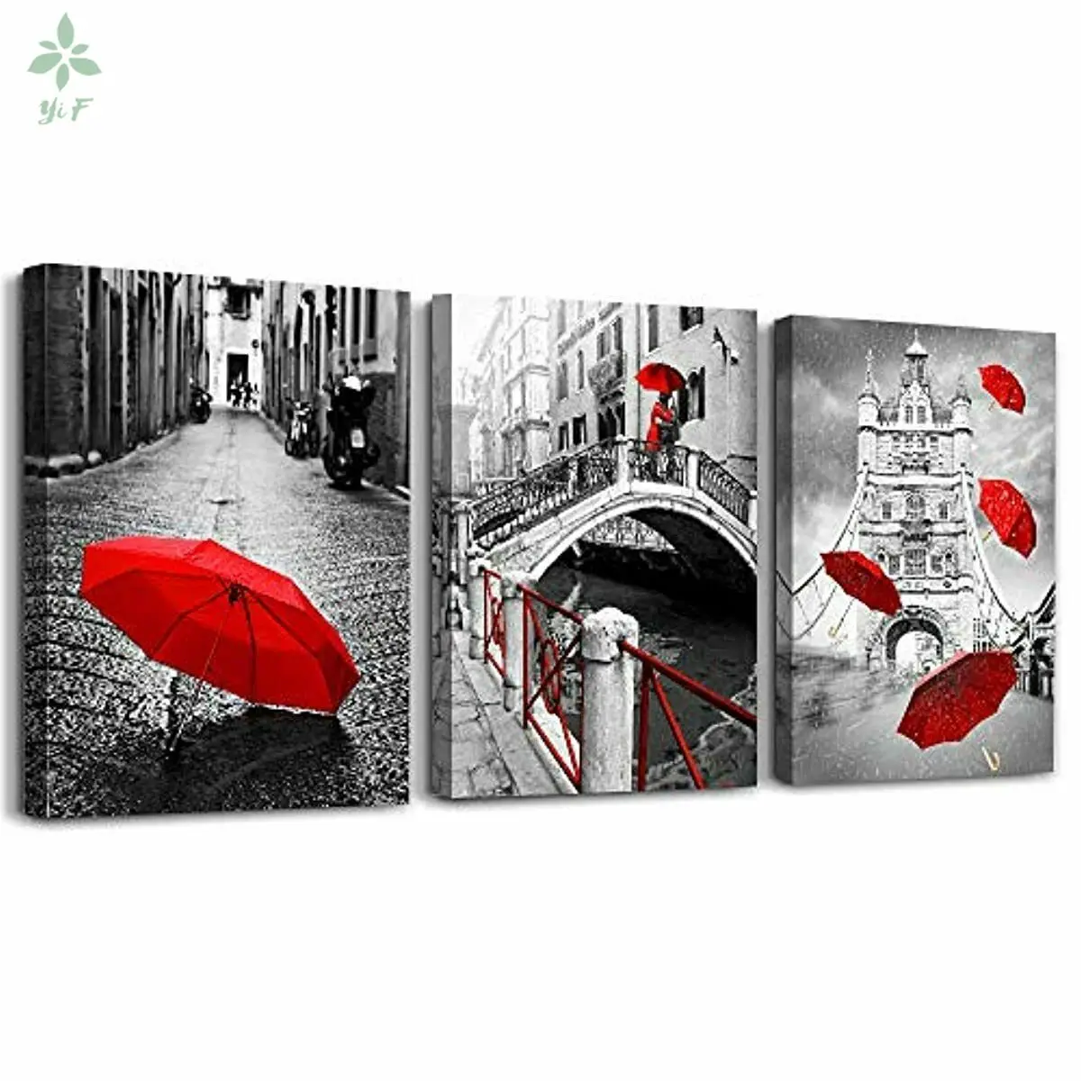 

3 шт., холст, современный ландшафт, искусство для гостиной, спальни, украшение для стен